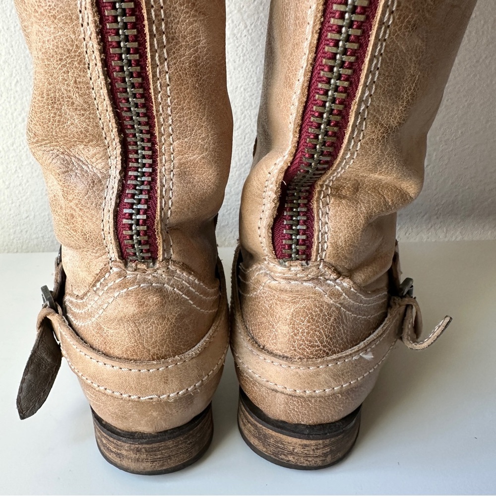 Freebird Women’s Tan Knee-High “Roady” Leather Boots Size 7 - Picture 6 of 13